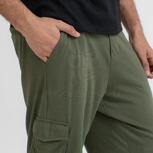 Joggers cargo pour hommes, coupe confortable, tissu doux, fermeture à boutons, style streetwear quotidien. - Product Image 6