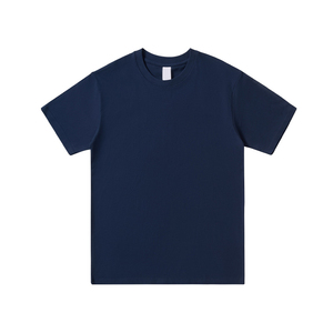 Camiseta de Algodón Puro de 200g para Hombre, Talla Grande, Corte Ajustado, Color Sólido, con Logotipo Bordado Personalizado OEM, Precio de Fábrica China Bangladesh - Product Image 6