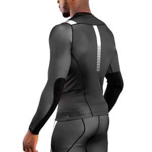 Classic <b>Design</b> <b>Compression</b> Long Sleeve <b>Shirt</b> <b>Custom</b> Logo Sportswear for Men's-Canvas Fabric Anti-UV Protection Eco-Friendly - Product Image 2