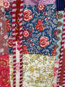 Sacs de plage portables en coton traditionnels indiens faits à la main, couleur unie, fermeture à glissière - Product Image 2