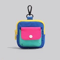 Dompet Koin Kanvas Terlaris 2027, Portabel dan Ringkas, Tempat Penyimpanan Kecil, Mini Zipper, Tempat Earphone, Grosir