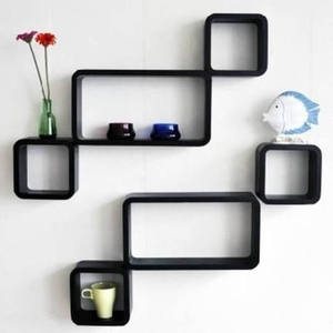Estante de Pared de Madera de Diseño Moderno en Oferta, Estante Decorativo para el Hogar, Sala de Estar, Hotel, Dormitorio, Estante de Almacenamiento - Product Image 2