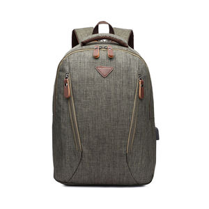 Mochila Casual Unisex de Tela Oxford, 20-37L, Cierre de Cremallera Resistente, Uso Diario, Color Gris - Product Image 2