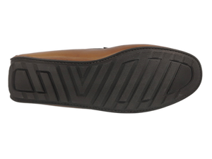 Mocasines de Gamuza Marrón Tabaco con Punta Redonda, Sin Cordones, Suela de Goma Acolchada, Color Sólido, para Todas las Temporadas, Decoración Metálica, Logotipo Grabado - Product Image 3
