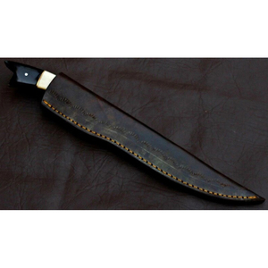 Cuchillo de filetear hecho a mano de acero de Damasco, cuchillo de pesca, el mejor regalo para amantes de la pesca, cuchillo personalizado con mango de hueso. - Product Image 4