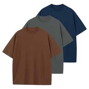 เสื้อยืดโอเวอร์ไซส์ผู้ชาย ไซส์พลัส ผ้าฝ้าย 100% กันยับ แขนยาว เสื้อยืดโอเวอร์ไซส์ผู้ชายแบบเรียบๆ สั่งทำได้ - Product Image 3