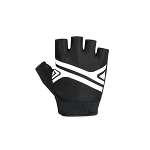 Sporty Black <b>Fingerless</b> Bike <b>Gloves</b> Wrist Length Breathable Eco-Friendly PU Touchscreen Cycling Outdoor Use Four Seasons - Product Image 3