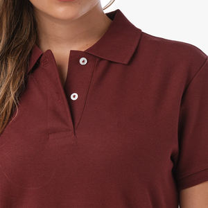 Camiseta Polo de Algodón de Alta Calidad para Mujer, Personalizable con su Propio Logotipo, Hecha en Pakistán, Camisetas Polo de Manga Corta para Mujer - Product Image 5