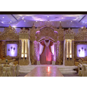 ซื้อชุดเวทีงานแต่งงานแกรนด์ไจมาลา ชุดเวทีงานแต่งงานไฟเบอร์ ชุดเวทีงานแต่งงานตกแต่งคริสตัล จัดหาอุปกรณ์ตกแต่งงานแต่งงานเม็กซิโก - Product Image 1