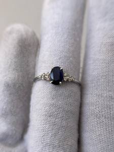 แหวนไพลินสีน้ำเงินรอยัล แหวนหมั้นไพลินธรรมชาติ แหวนไพลินสีน้ำเงิน ของขวัญสำหรับคนที่คุณรัก เครื่องประดับสำหรับเธอ - Product Image 6