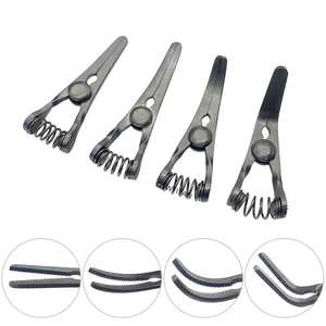 Clip hémostatique microscopique à mâchoires dentelées, pinces de type bulldog, instruments microchirurgicaux, ensemble d'outils chirurgicaux professionnels - Product Image 6