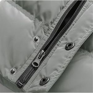 แจ็คเก็ตพัฟเฟอร์สีดำสำหรับผู้ชายรุ่นใหม่ปี 2026 พร้อมโลโก้แบบกำหนดเอง พิมพ์ลายพัฟ และตัวอักษร & ลวดลายแบบกำหนดเองสำหรับแจ็คเก็ตผู้ชาย - Product Image 5