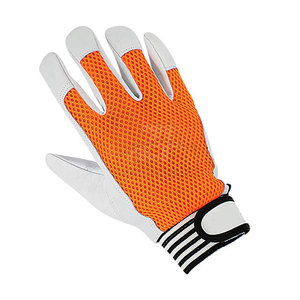 Guantes de trabajo antideslizantes al por mayor, transpirables, cómodos, de cuero, para la seguridad de las manos - Product Image 5