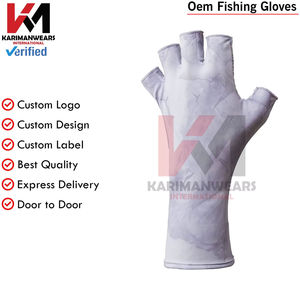 ถุงมือตกปลา OEM พร้อมสายรัดปรับได้และจับกระชับมือ ถุงมือตกปลาแบบกันน้ำนีโอพรีนขายส่ง รับทำโลโก้ OEM - Product Image 6