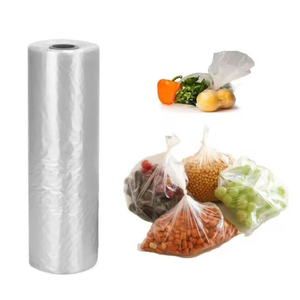 Sac d'emballage pour fruits et légumes de supermarché, sac en plastique transparent continu, sac de stockage alimentaire transparent sur rouleau - Product Image 3