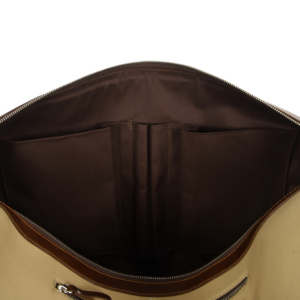 Luxury Canvas & Genuine <b>Leather</b> Travel Duffel <b>Bag</b> Large Capacity Weekend <b>Bag</b> Carry On Luggage Custom Business <b>Bag</b> OEM ODM - Product Image 6