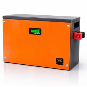 แบตเตอรี่ LiFePO4 12V 100Ah 4 เซลล์แบบอนุกรม พร้อมระบบจัดการแบตเตอรี่ในตัว (BMS) แบบ Passive Balancing อายุการใช้งานยาวนาน 15 ปี รับประกัน 5 ปี - Product Image 1