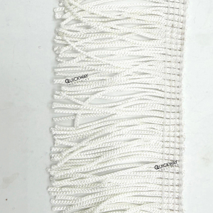 Flecos de Cadena Blancos de Alta Calidad, Adorno de Borlas de Poliéster para Coser, Cortinas y Decoración - Product Image 1