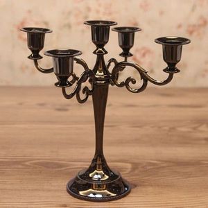 Rustic Finish Iron Candelabra <b>Candle</b> <b>Holder</b> For Festive Decor And Charming Home Interior Styling Display - Product Image 5