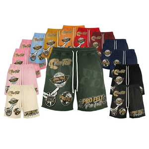 กางเกงขาสั้นสตรีทแวร์สั่งทำพิเศษ ผ้าฝ้าย 100% เป็นมิตรกับสิ่งแวดล้อม รับทำแบรนด์ตามสั่ง ขายส่ง สำหรับออกกำลังกาย ฟิตเนส ลำลอง - Product Image 1