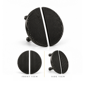 Poignée de porte double robuste en finition noir mat Z pour entrées résidentielles, quincaillerie architecturale et accessoires de porte intérieure - Product Image 3