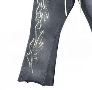 Pantalon de jogging décontracté pour homme, léger, coupe droite, avec cordon de serrage à la taille, respirant, 100% coton - Product Image 5