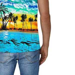 Débardeur tendance pour homme, sublimation, respirant, sur mesure, confortable, style vintage, vêtements de sport tendance. - Product Image 2