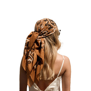 Pañuelo Largo de Gasa Premium, Suave y Estampado, para la Cabeza o el Cabello, Accesorios de Moda para Mujer, Venta al por Mayor 2026 - Product Image 4