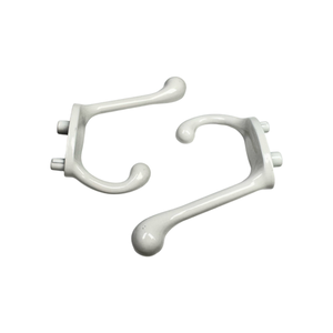 Móc đôi hợp kim kẽm rắn với thiết kế treo tường cao và thấp phù hợp để treo quần áo bằng thép tre ẩn Móc Đôi - Product Image 2