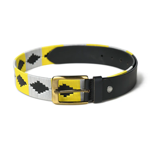 Cinturón de Cuero Argentino de Alta Calidad al por Mayor, Teñido en Tambor, para Hombre/Mujer, con Hilo Multicolor Cosido a Mano - Product Image 3