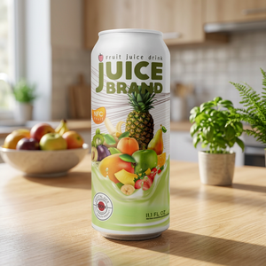 Jus de fruits aromatisé tropical en bouteille aluminium 500 ml Marque Blanche – Pastèque, Fruit de la Passion, Ananas, Orange, Cerise - Product Image 2