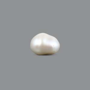 Loose Natural Baroque Keshi Pearl 4.9 Carat AA Grade White Freshwater Gemstone for Fine Jewelry - Product Image 3