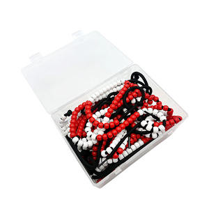 Perles mathématiques Montessori rouges et blanches, chaîne de perles de comptage, jouet mathématique, vente en gros OEM - Product Image 2
