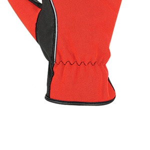 Gants de mécanicien haute performance en gros – Gants de sécurité thermiques en PU rouge-noir, longueur poignet, pour extérieur - Product Image 6