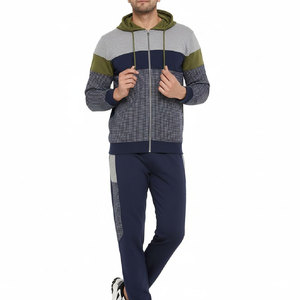 Ensemble de survêtement pour homme, rouge uni, lourd, à capuche, manches longues, coupe classique, sportif, avec fermeture éclair et poches latérales, pour l'hiver - Product Image 5