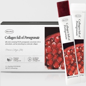 WELLINUS, Fabricante Coreano de Alimentos para el Cuidado de la Salud, Personalizable, Bueno para la Piel, Suplemento de Colágeno, Barra de Gelatina de Granada - Product Image 1