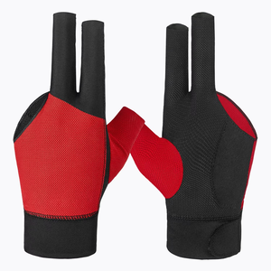 Gants de billard Geo Brothers respirants, légers, à bas prix, à deux doigts, pour le snooker, le billard américain, de haute qualité, avec logo personnalisé, protection UV - Product Image 1