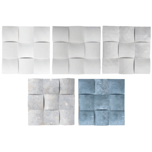 Square White Dome Marble <b>Mosaic</b> Tile 15mm Thick Water Resistant Eco-Friendly 5 Year Warranty Modern Interior Wall Graphic Design - Product Image 1