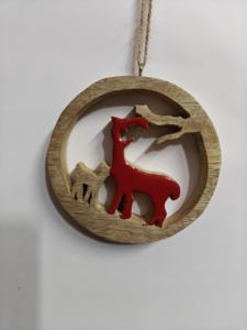 Campana de madera colgante de Navidad - Product Image 6