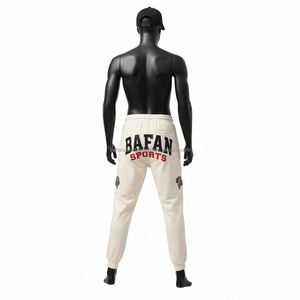 กางเกงผู้ชายผ้าขนแกะเนื้อนุ่มเอวยางยืดแบบมีเชือกผูกเอวเสื้อสไตล์สตรีทแวร์ออกแบบโลโก้ได้ตามต้องการ - Product Image 2