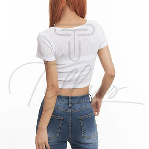 Nuevo Top Corto de Moda para Mujer en Venta, Servicio OEM, Top Corto Cómodo para Mujer - Product Image 2