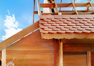 Azulejos de techo Bibber personalizados de alta calidad estilo tradicional de Vietnam corte cuadrado al aire libre cerámica Breeze Block House Made Clay-EXW - Product Image 3