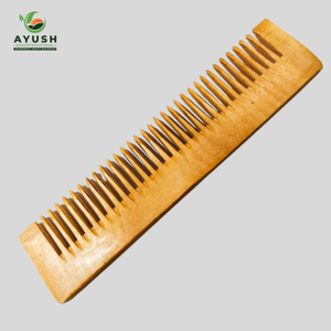 Eco Friendly <b>Wide</b> Tooth Wooden <b>Comb</b> for Damage Free Styling & Scalp Massage - Product Image 3