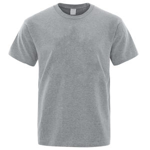 Camiseta Casual Personalizada para Hombre, 100% Algodón, Impresión de Logotipo de Alta Calidad, Talla Grande, Transpirable, Gruesa, Resistente, de Manga Corta, Tejida - Product Image 2