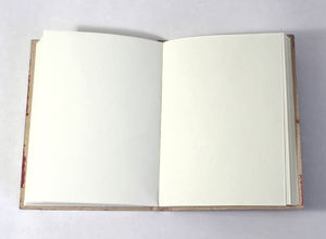 สมุดบันทึกปกหนังแพะ TC ดีไซน์ลายนูน ทำจากกระดาษฝ้ายรีไซเคิลทำมือ ปราศจากกรดและไม้  พร้อมปกหนังแท้ - Product Image 3