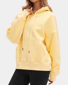 Heavyweight Hoodie Premium Brushed Fleece Casual Fashion Factory Women's Cotton Blend Hoodie Relaxed Streetwear Hoodie - Product Image 5