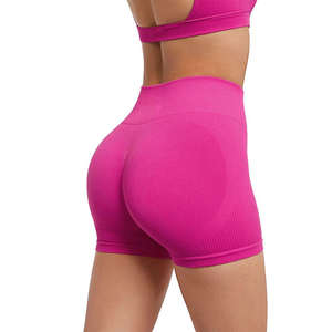 Shorts de Yoga Transpirables de Cintura Alta – Leggings Cortos Deportivos de Spandex y Nailon para Mujer - Product Image 2