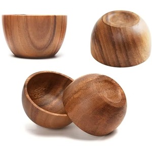Tazón para Mezclar Frutas de Madera Maciza Hecho a Mano, de Alta Calidad, Personalizado para Utensilios de Cocina, con Acabado Oscuro para la Mesa - Product Image 6