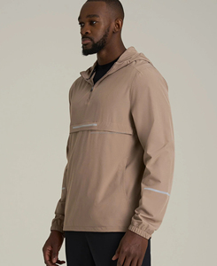 Sweat à capuche polaire tricoté demi-zip pour homme, haute qualité, hiver, couleur personnalisée, motif uni, respirant et confortable - Product Image 2
