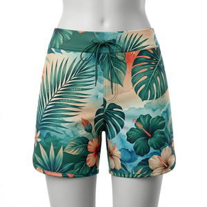 กางเกงชายแบบกลับด้านได้ ยืดได้ 4 ทิศทาง แห้งเร็ว พิมพ์ลายแบบซับลิเมชั่น ซิปหน้า 100% โพลีเอสเตอร์ ความยาวระดับเข่า เหมาะสำหรับชายหาด ยิม และเล่นกระดานโต้คลื่น - Product Image 6